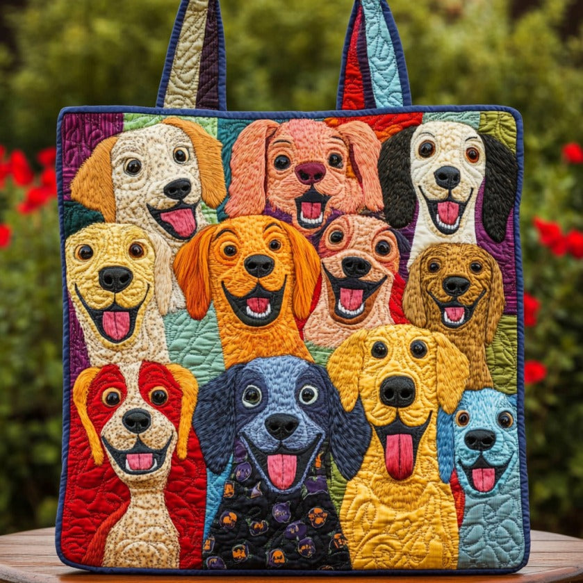 Bolso Tote Acolchado de Cachorro Juguetón