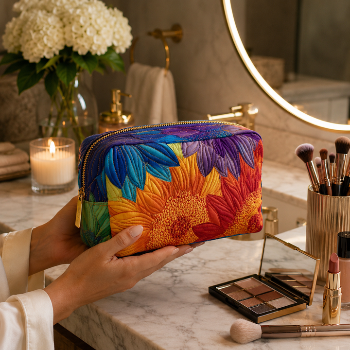Bolsa de Maquillaje Acolchada Summer Bloom