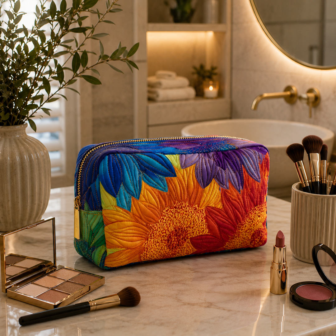 Bolsa de Maquillaje Acolchada Summer Bloom