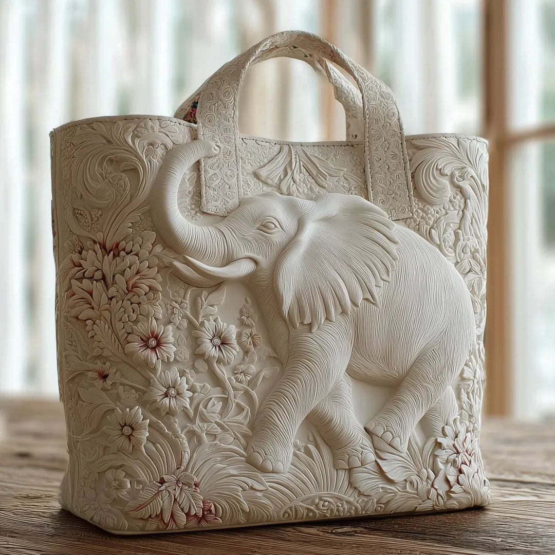 Bolsa Tote Acolchada - Elefante