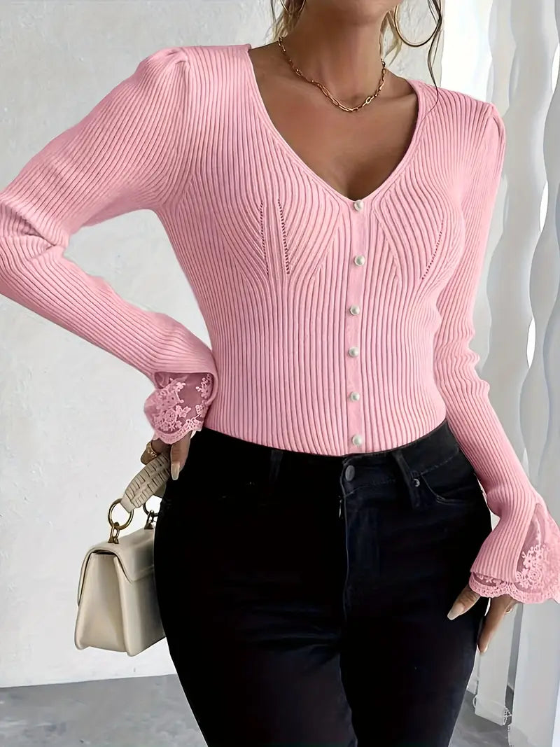 NÉLIA™|MAGLIA ELEGANTE SCOLLO V