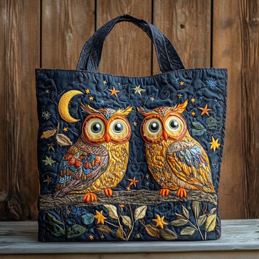 Bolso Tote Acolchado Owl de Luz de Luna