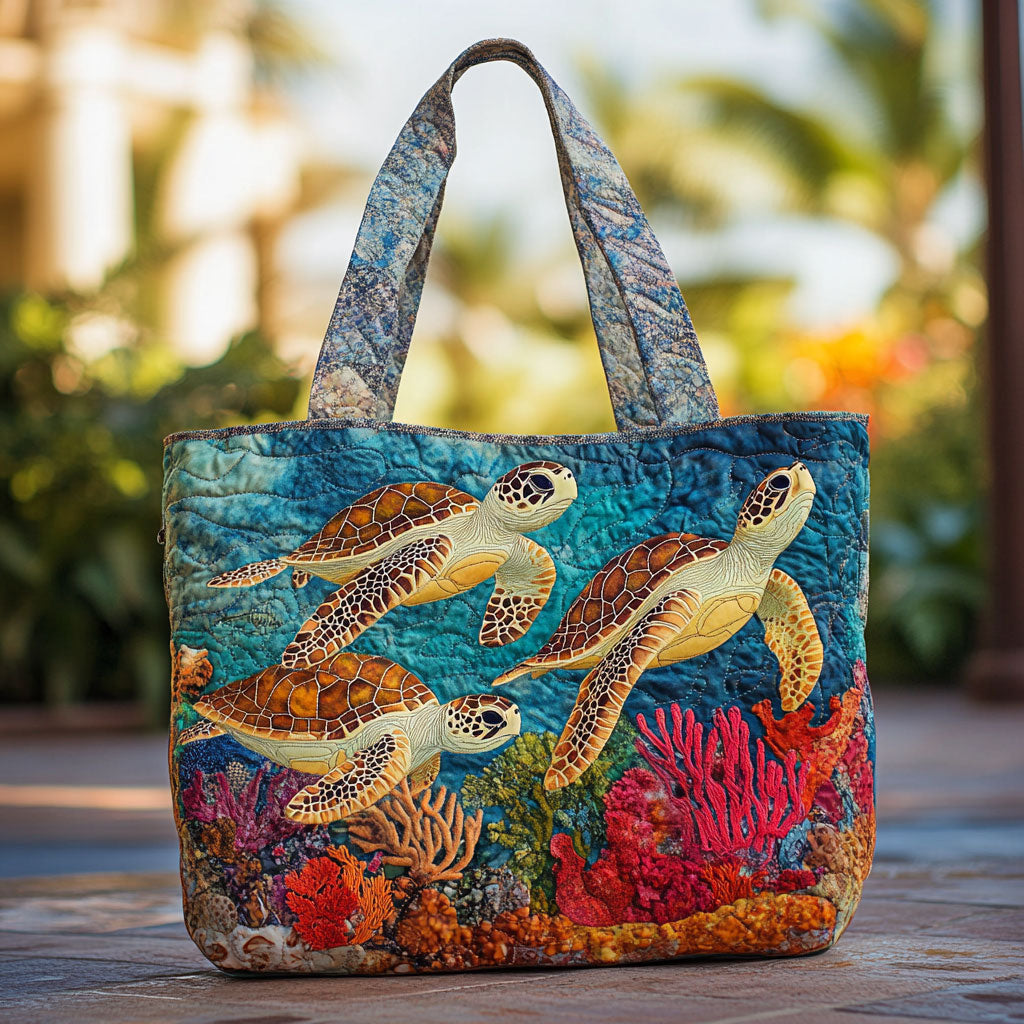 Bolso Tote Acolchado Dream Turtle