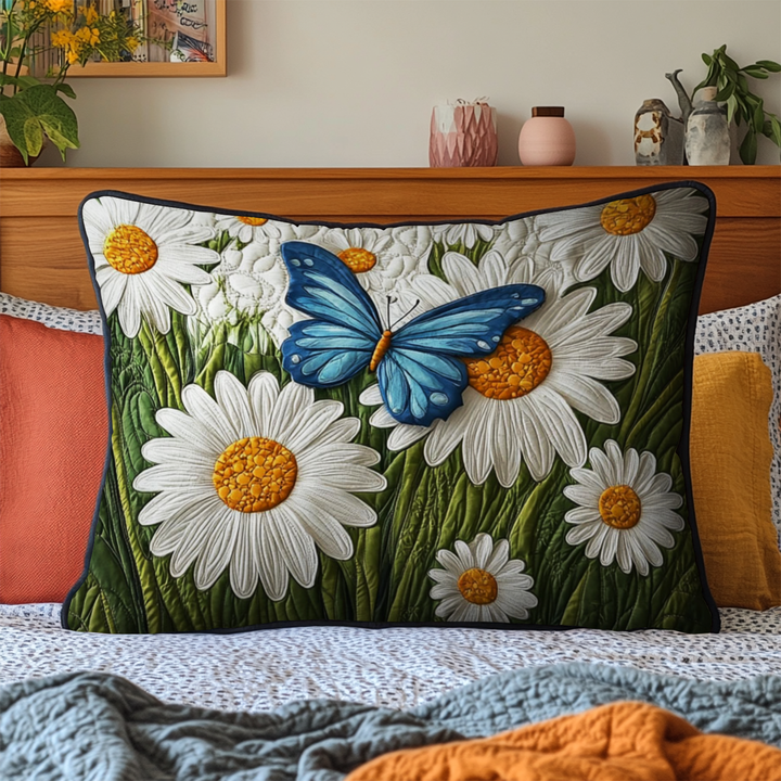 Funda de Almohada de Edredón de Jardín de Mariposas