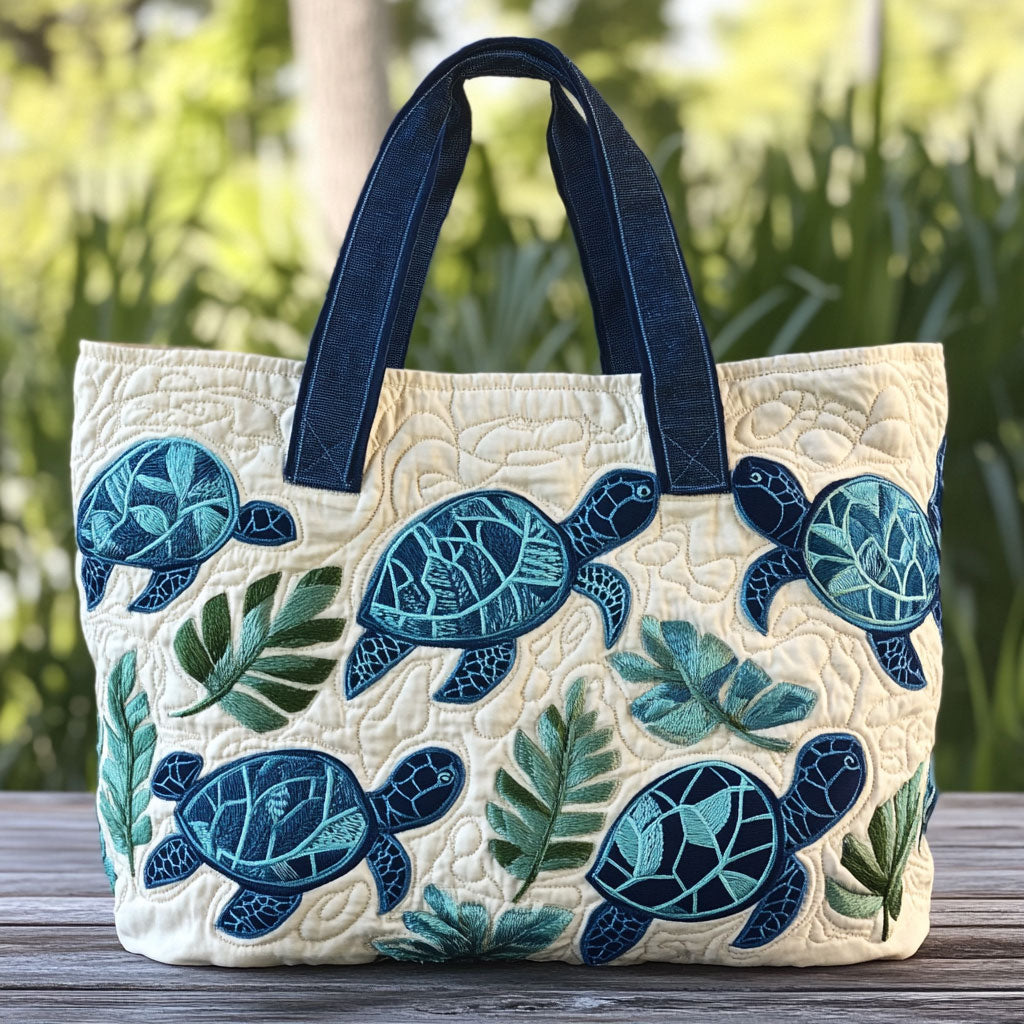 Bolso Tote Acolchado Turtle Voyage