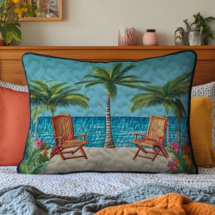 Funda de Almohada de Ropa de Cama Acolchada Shore Break