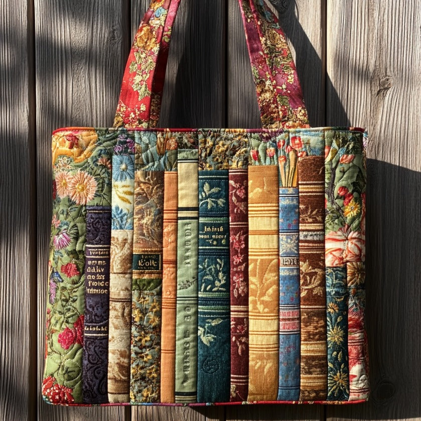 Bolsa Tote Acolchada con Estampado Floral