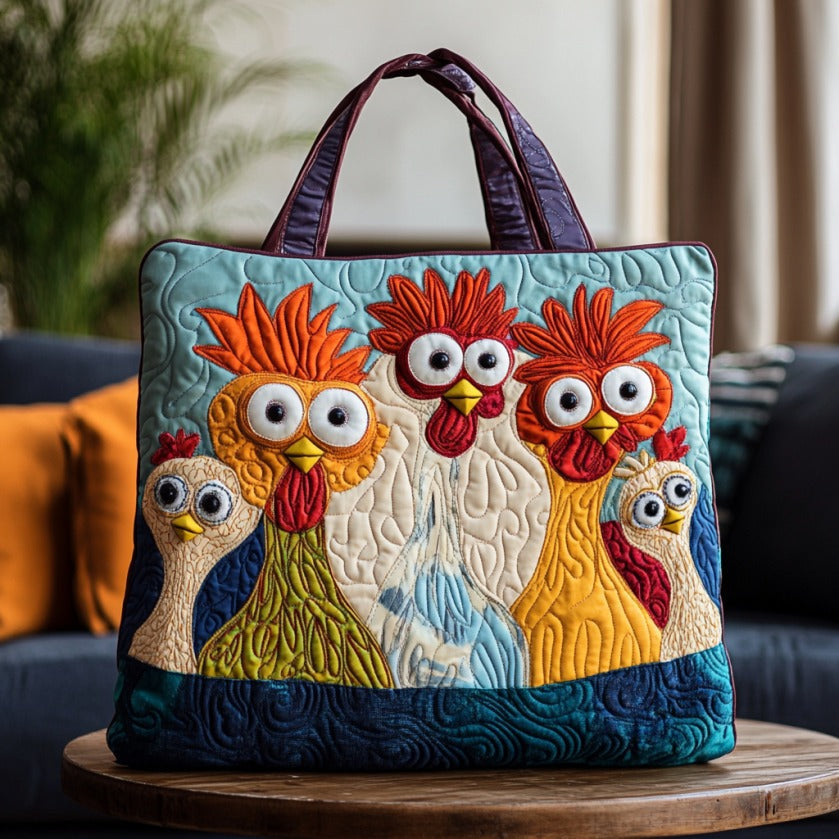 Bolsa Tote Acolchada Clucky Fun