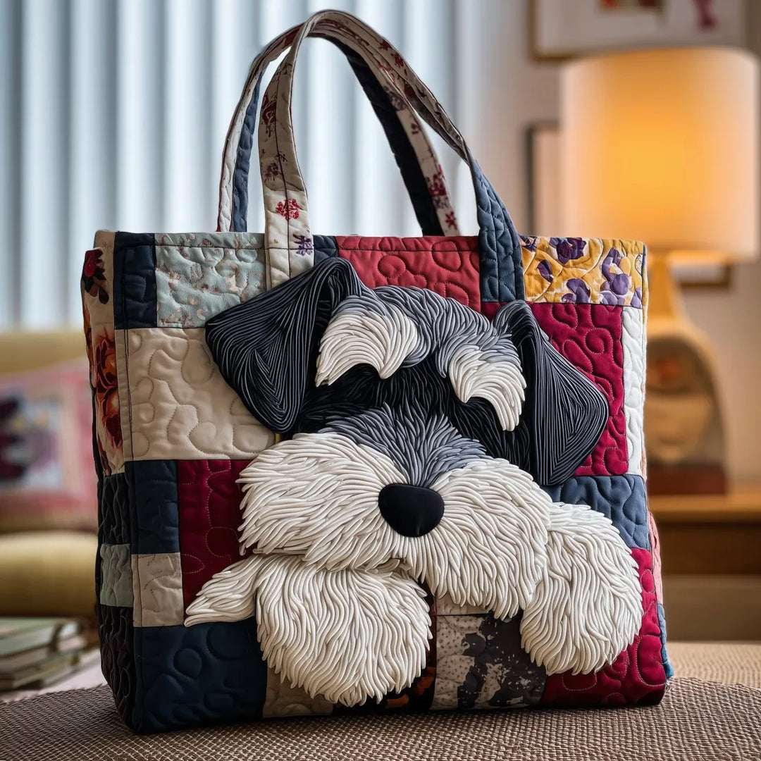 Bolso Tote Acolchado - Schnauzer