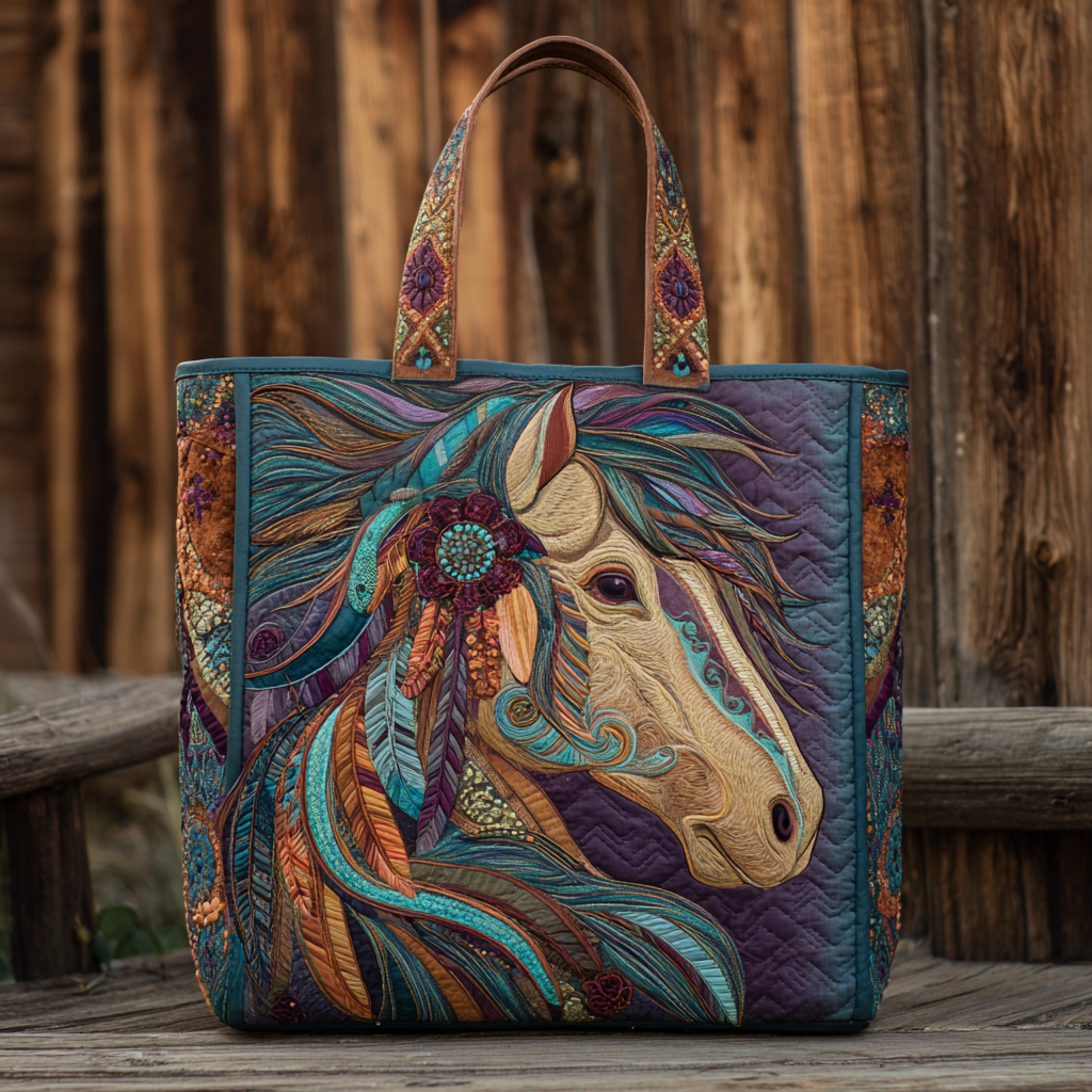 Bolso Tote Acolchado Tribal Mane