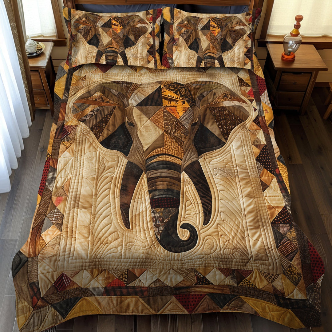 Juego de Ropa de Cama Acolchada de Elefante