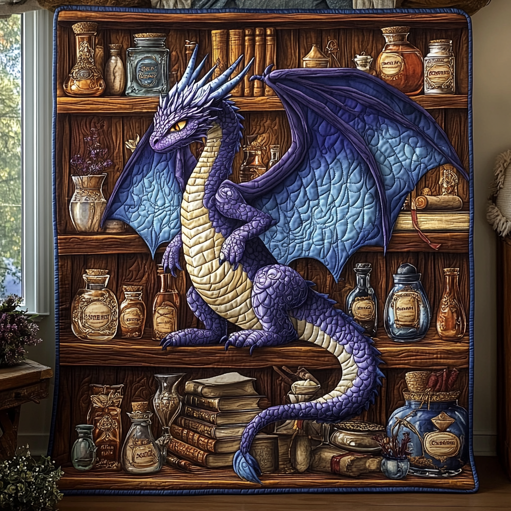 Manta Acolchada Dragón de Alquimia