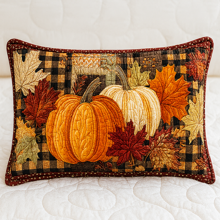 Funda de Almohada de Edredón de Arce Ámbar