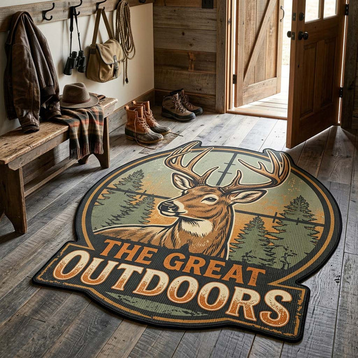 Alfombra de Área de Forma Personalizada Amber Wilderness