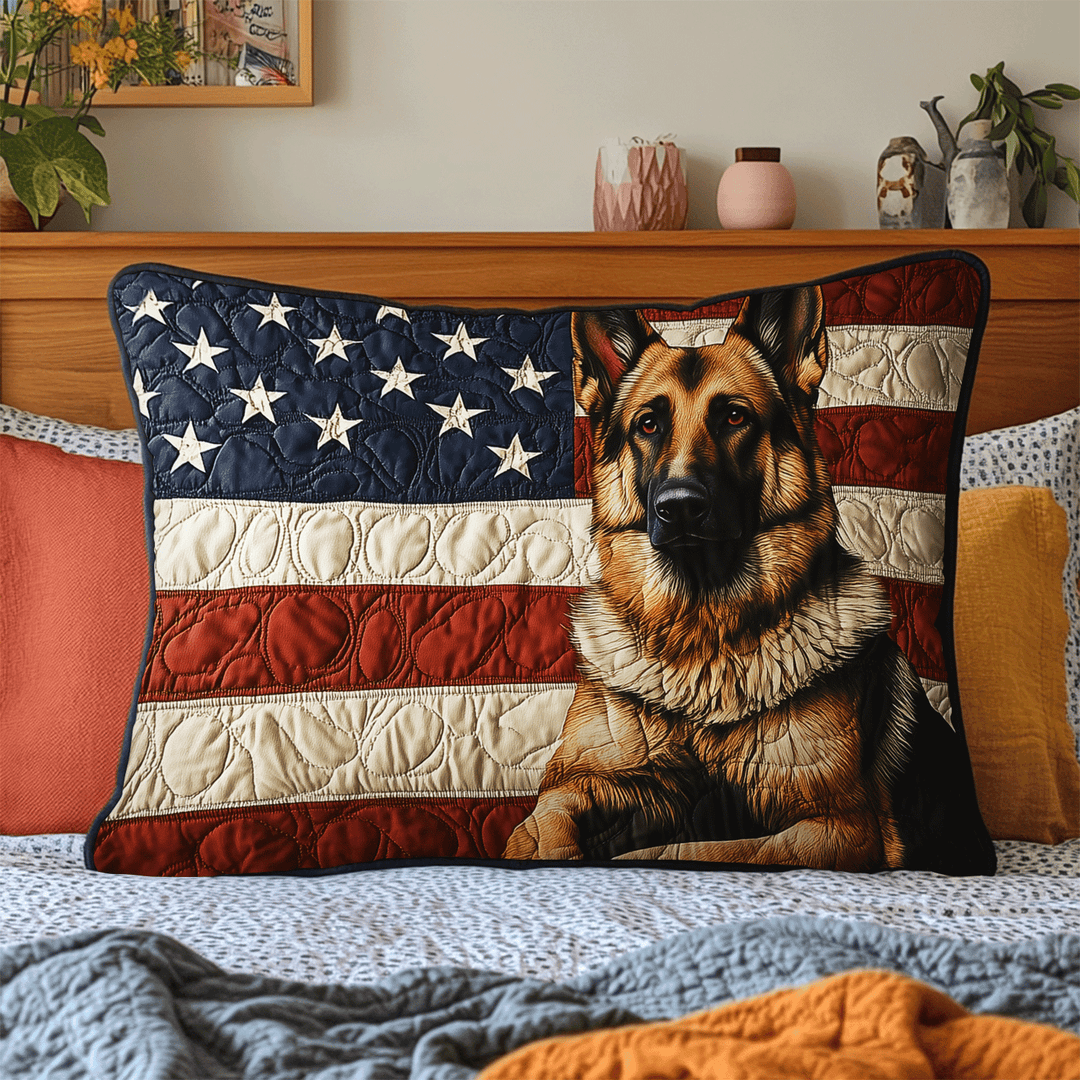 Funda de Almohada de Edredón Acolchado de Pastor Americano