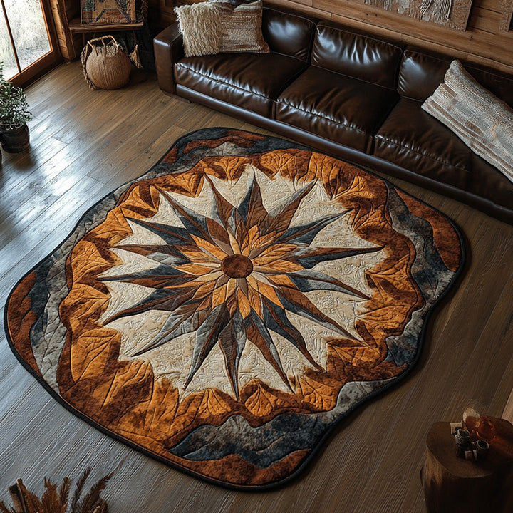 Alfombra de Área de Forma Personalizada Rayos de Sol Ancestrales