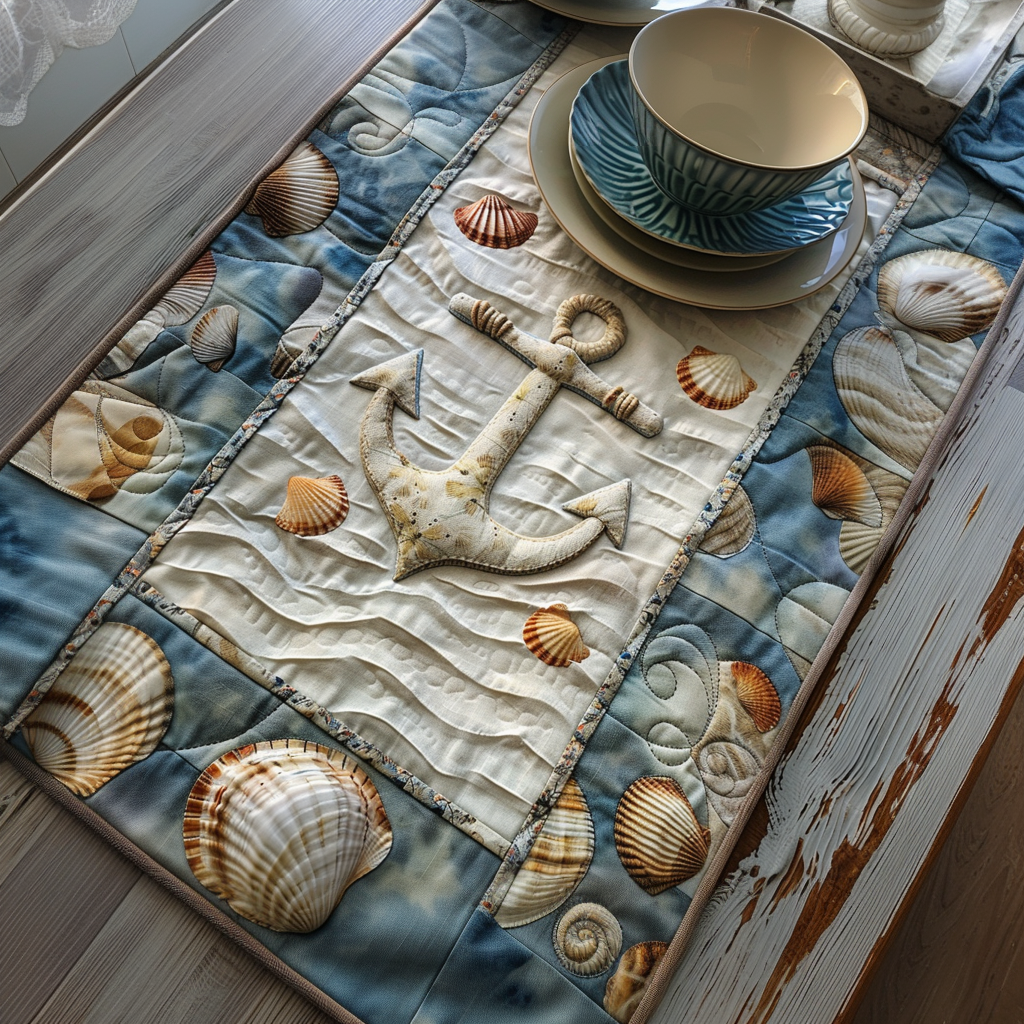Caminito de Mesa Acolchado Anchors Away