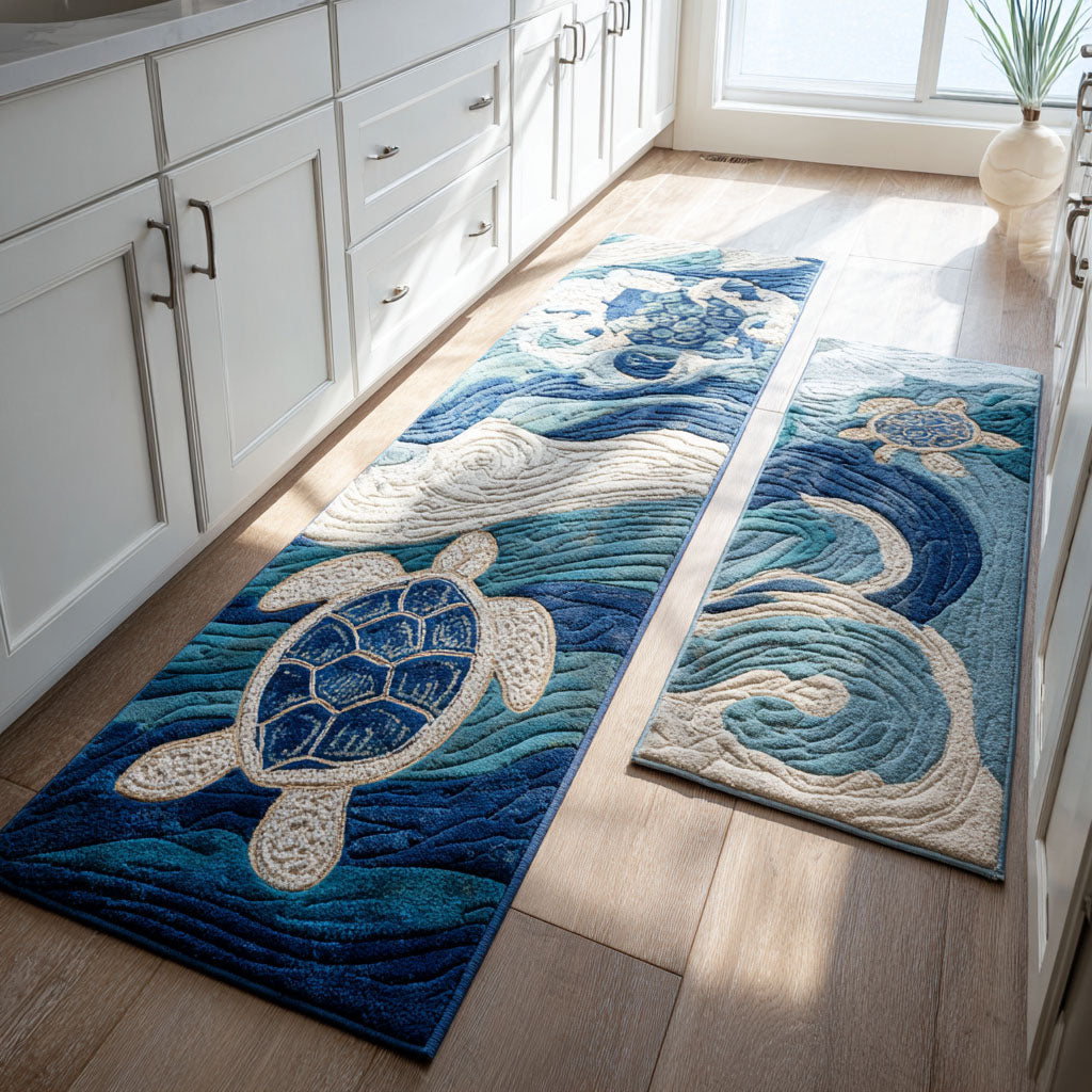 Alfombra de Área para Cocina Aqua Calm