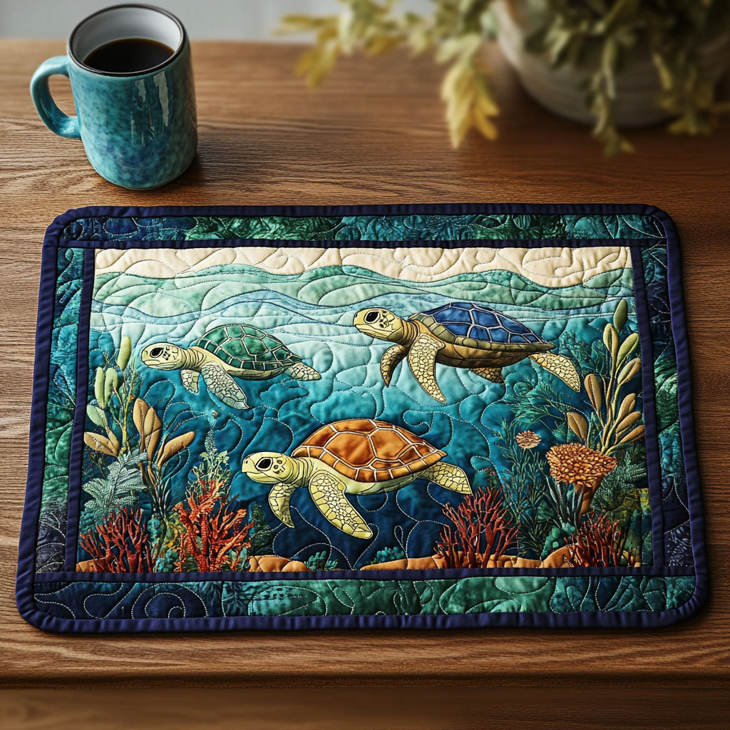 Mantel Individual Acolchado Aqua Nomad