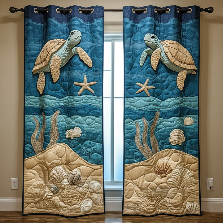 Cortinas Acolchadas Aqua Shell