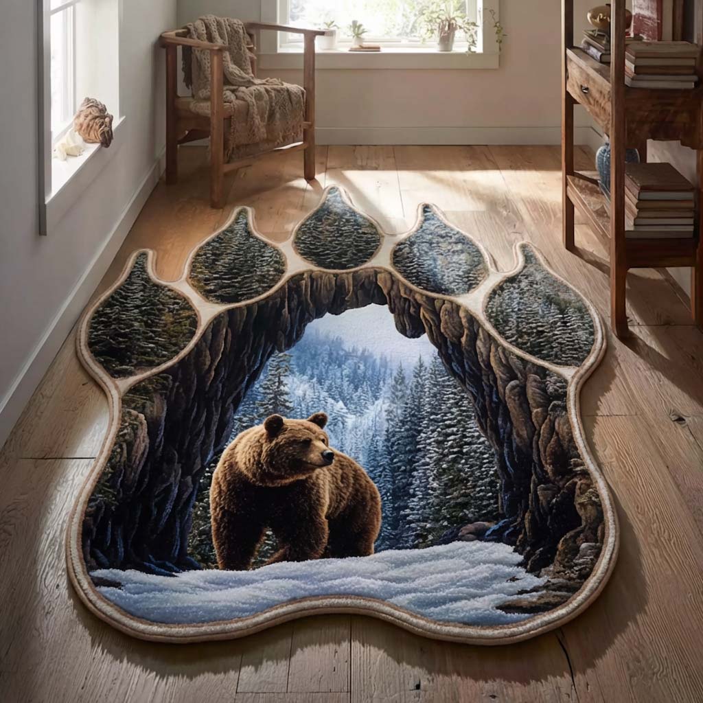 Alfombra de Área de Forma Personalizada Oso Ártico