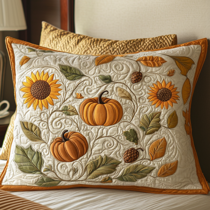 Funda de Almohada de Cama Acolchada Bendiciones de Otoño