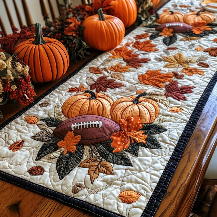 Caminito de Mesa Acolchado de Otoño para el Fútbol