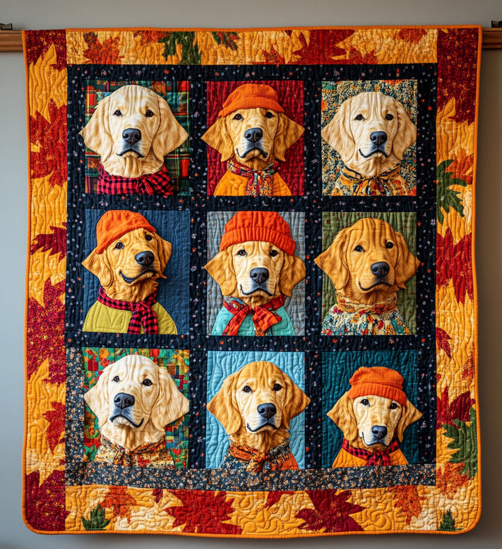 Mantas acolchadas de Otoño y Amor por los Retrievers