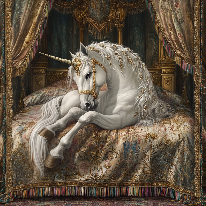 Manta Tejida de Sofá Unicornio Avalon