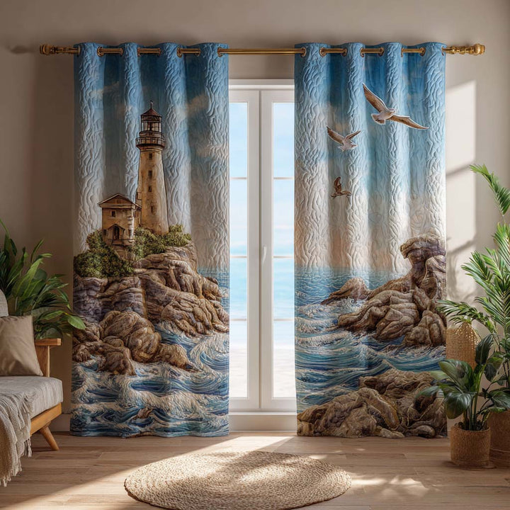Cortinas Acolchadas Azure Lighthouse