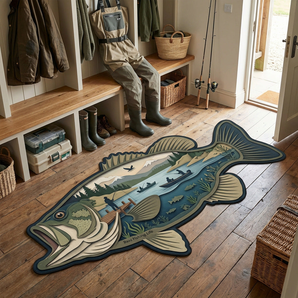 Alfombra de Área de Forma Personalizada Bass Drift