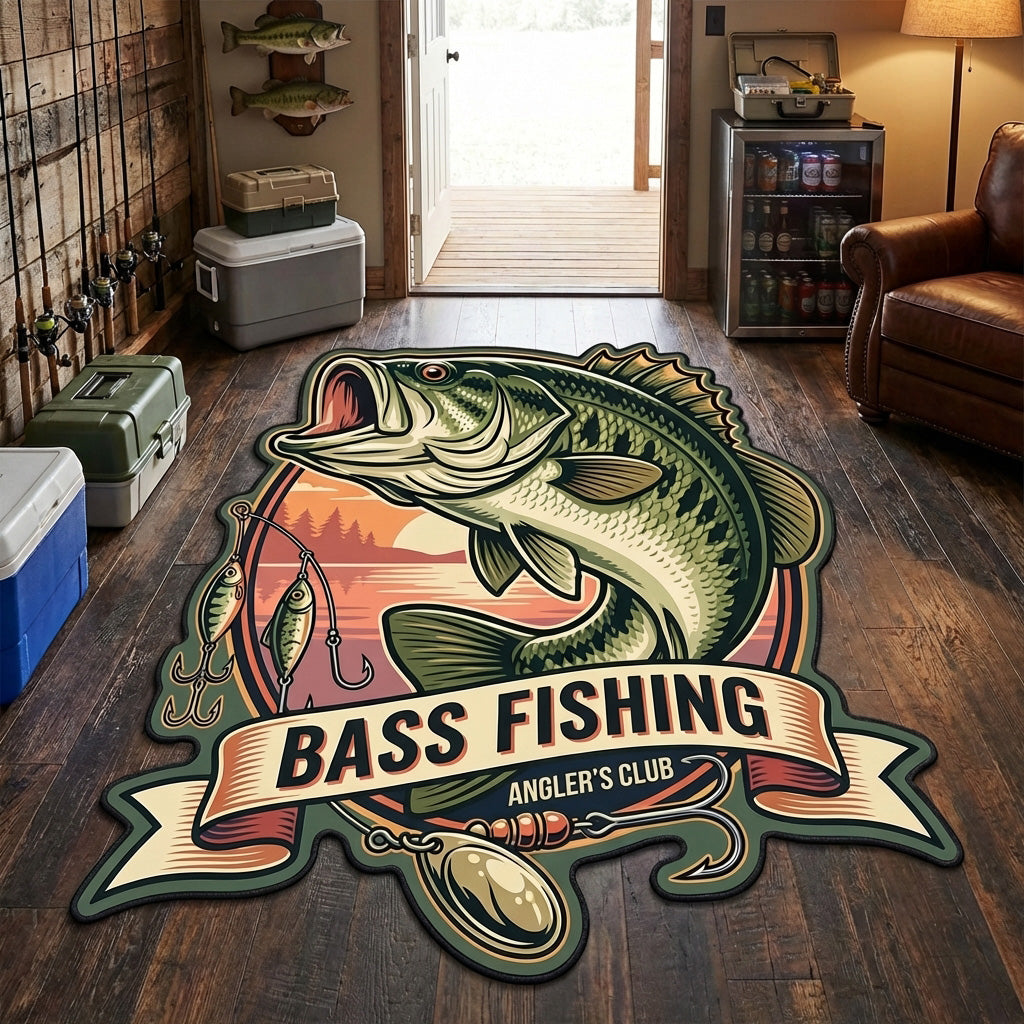 Alfombra de Área de Forma Personalizada Bass Legacy