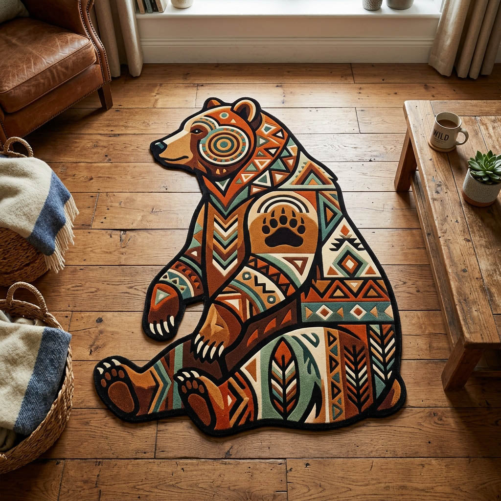 Alfombra de Área de Forma Personalizada Espíritu del Oso