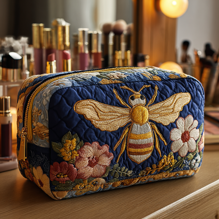 Bolsa de Maquillaje Acolchada Bee Blossom