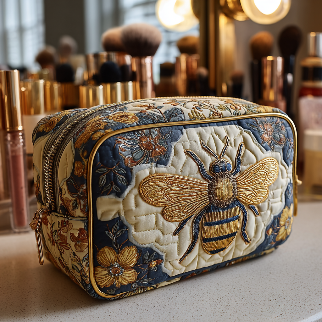 Bolsa de Maquillaje Acolchada Bee Delight