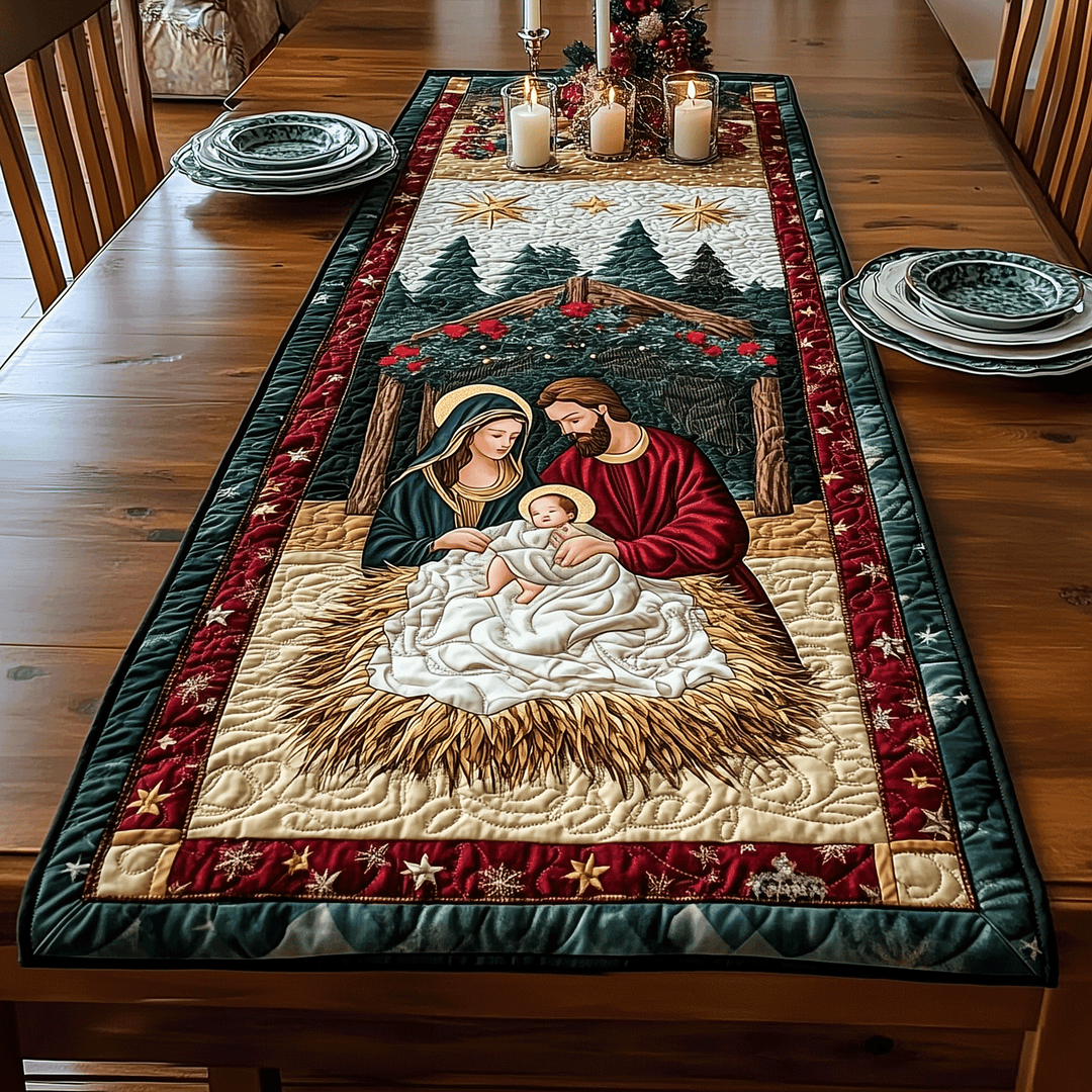 Camino de Mesa Acolchado Bendiciones de Belén