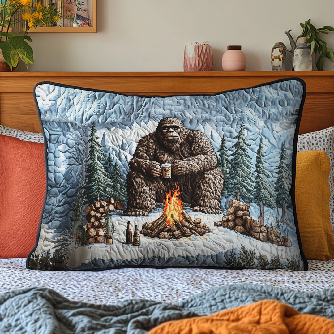 Funda de Almohada de Ropa de Cama Acolchada Bigfoot Journey