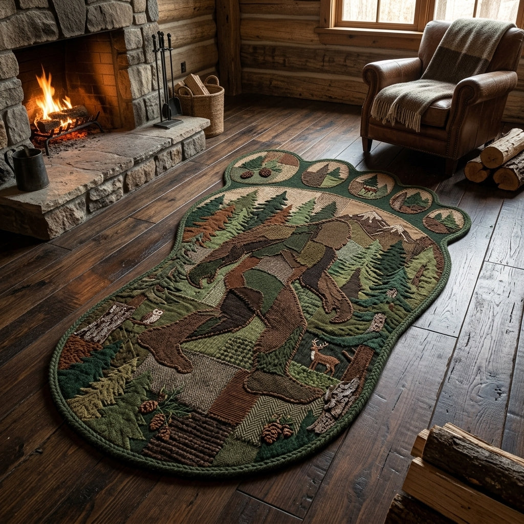 Alfombra de Área de Forma Personalizada Bigfoot