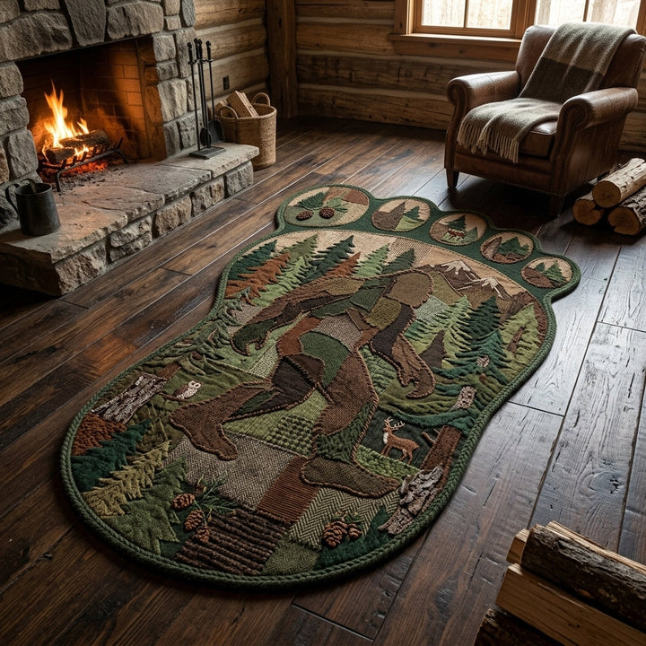 Alfombra de Área de Forma Personalizada Bigfoot