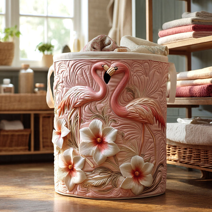 Cesta de Ropa Acolchada Bloom Flamenco