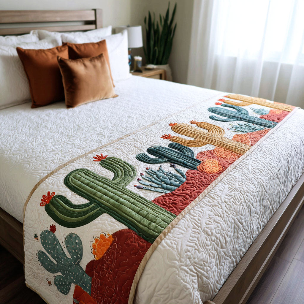 Caminito del Desierto en Flor - Cubre Cama Acolchado