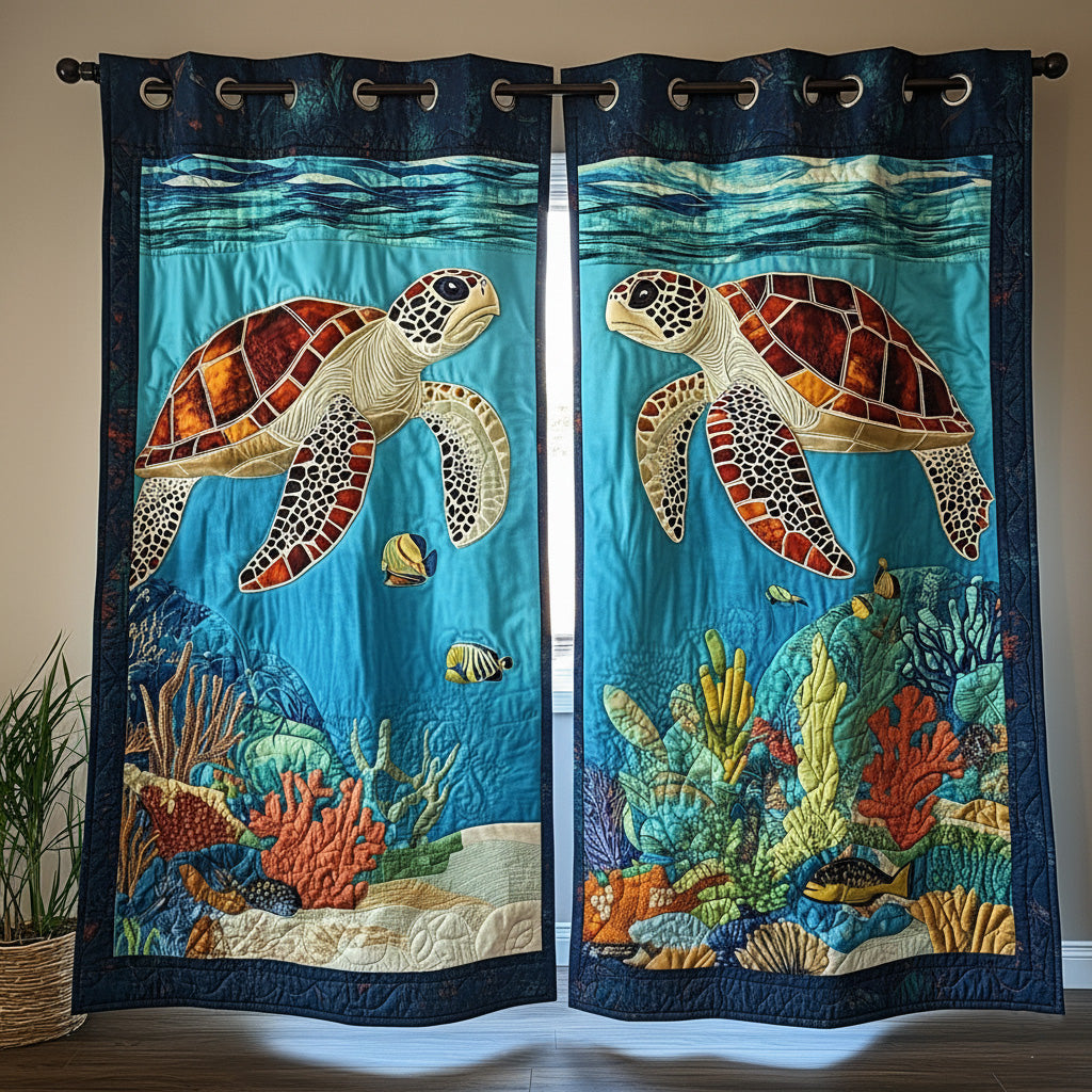 Cortinas Acolchadas Blue Ocean Dweller