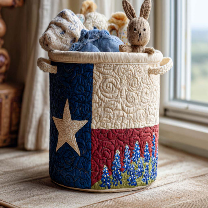 Cesta de Ropa Acolchada Bluebonnet