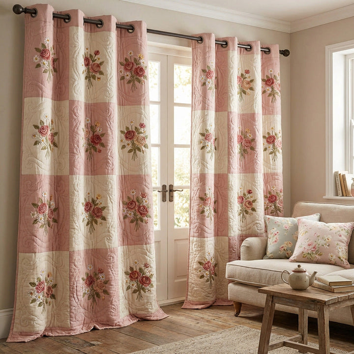 Cortinas Acolchadas Jardín de Rubor
