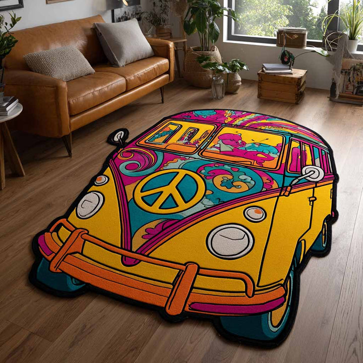Alfombra de Área de Forma Personalizada Boho Cruiser