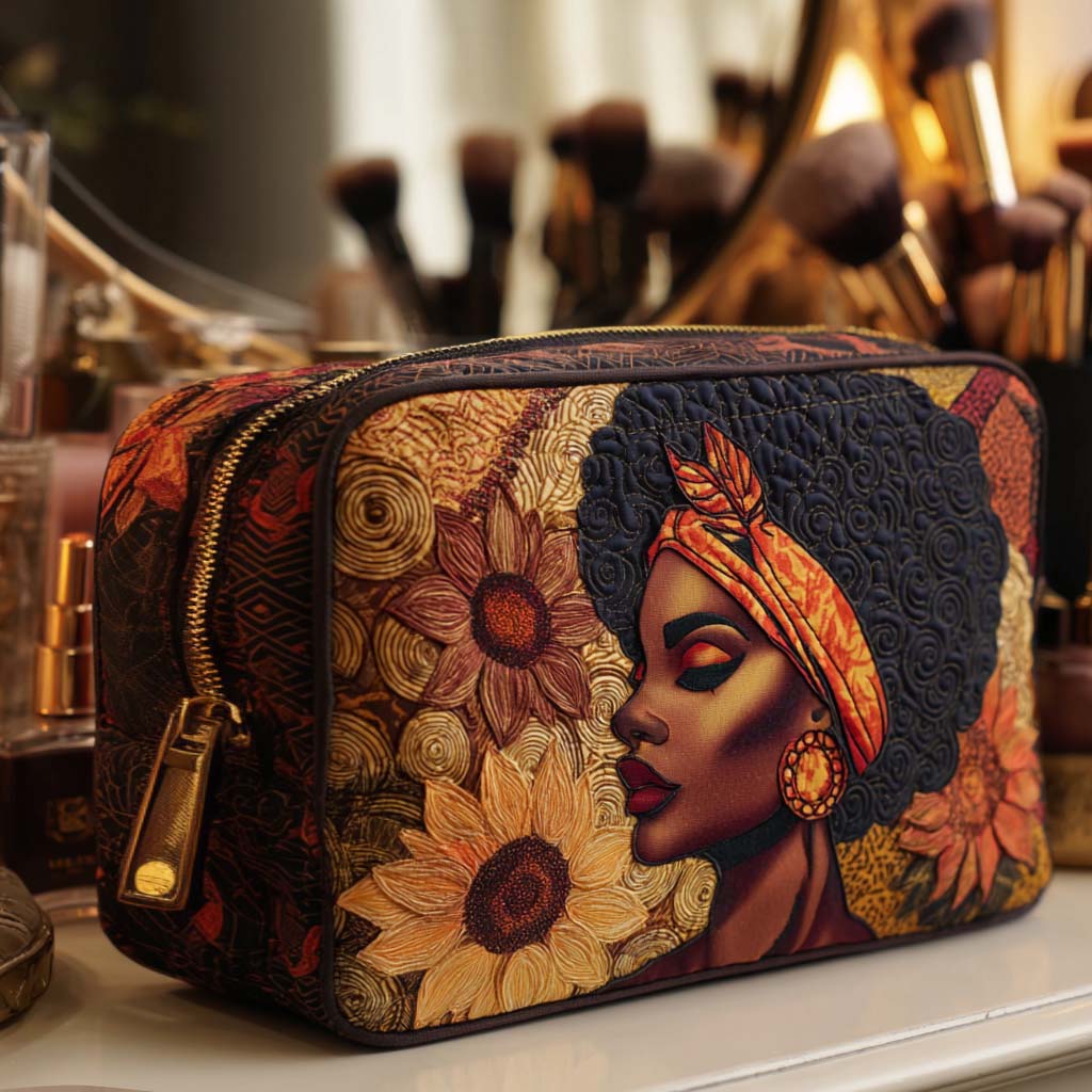 Bolsa de Maquillaje Acolchada Bold Bloom