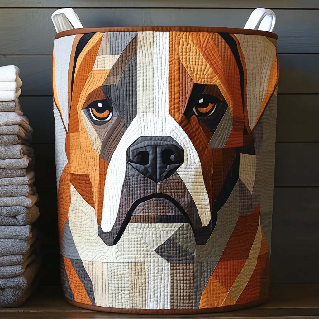 Cesta de Ropa de Algodón Acolchada Bold Boxer