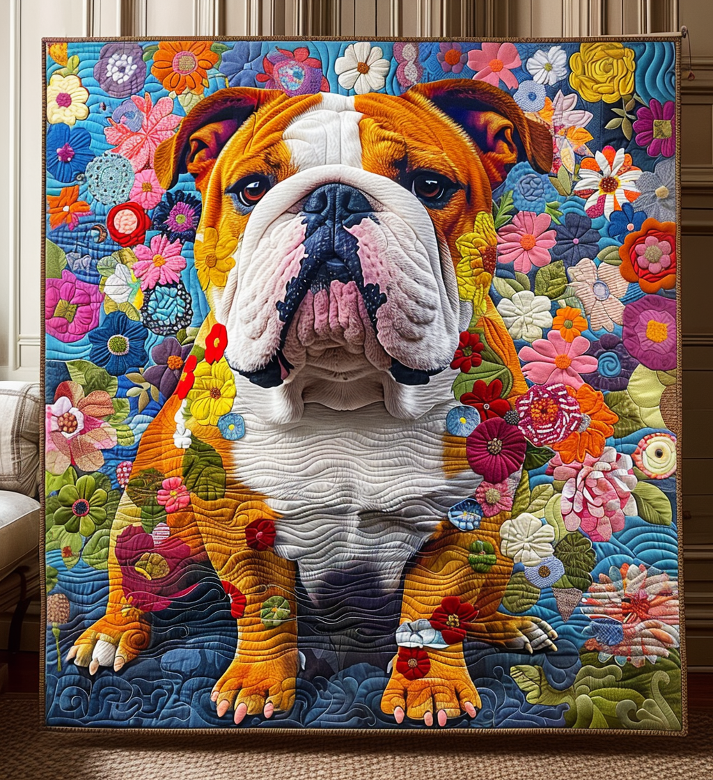 Manta Acolchada Bulldog Jardín