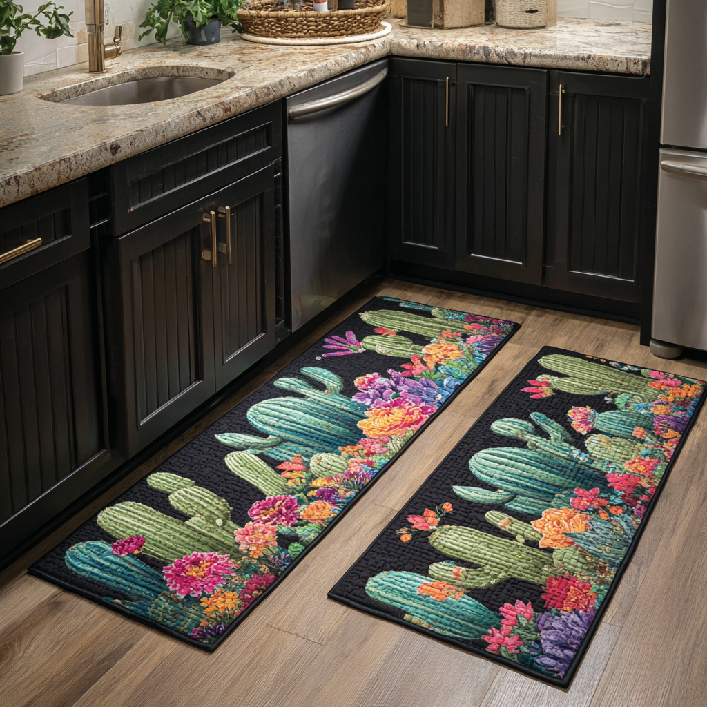Alfombra de Cocina Cactus Bloom