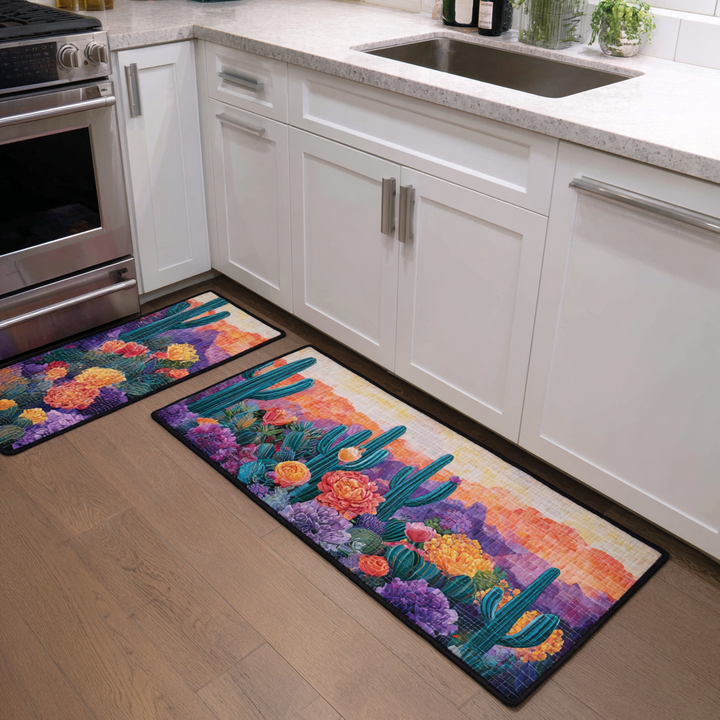 Alfombra de Área para Cocina Jardín de Cactus